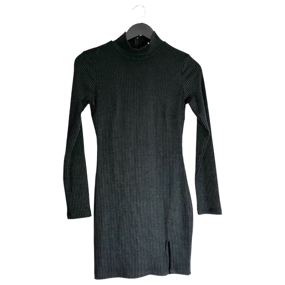 Princess Polly Kehlanae Ribbed Mini Dress in Black Mock Neck Size US 2 - Picture 8 of 15